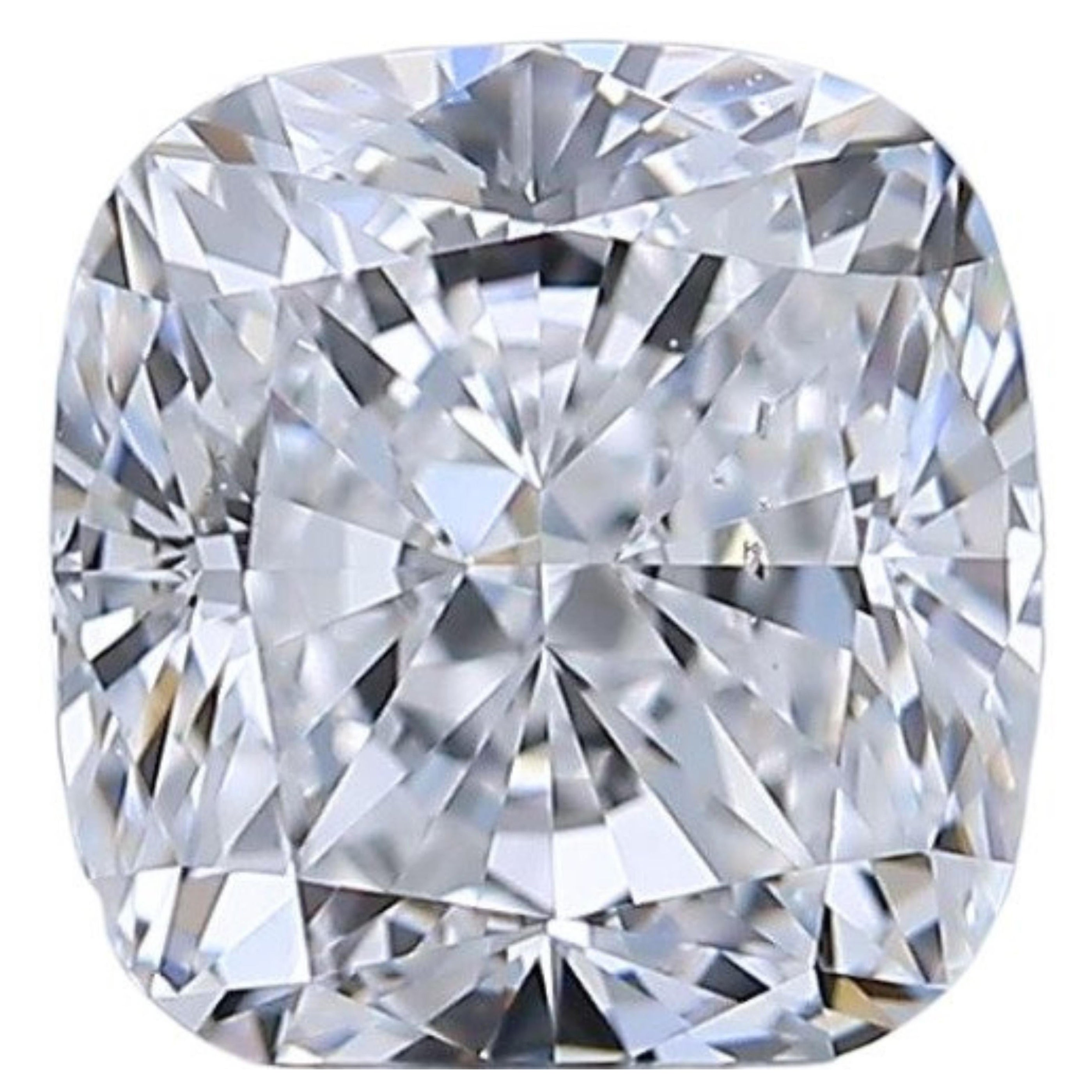 Sparkling Cushion Modified Brilliant Cut Natural Diamond in a 1.01 Carat For Sale