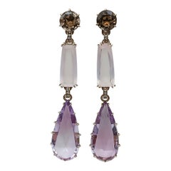 H.Stern Noble Gold earrings with amethyst, quartz and diamonds
