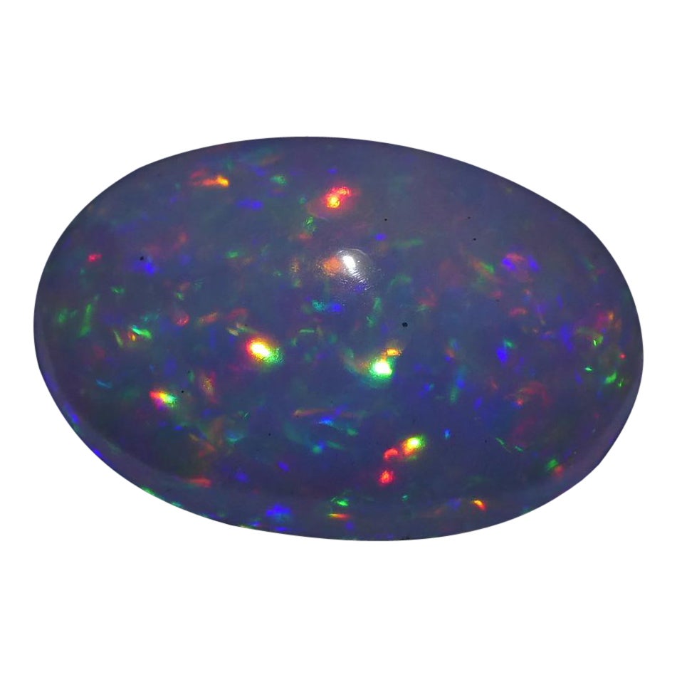 3.01ct Oval Cabochon Crystal Opal For Sale