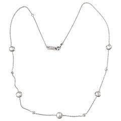 Ippolita Sterling Lollypop Rock Crystal and Diamond Station Necklace 16-18"