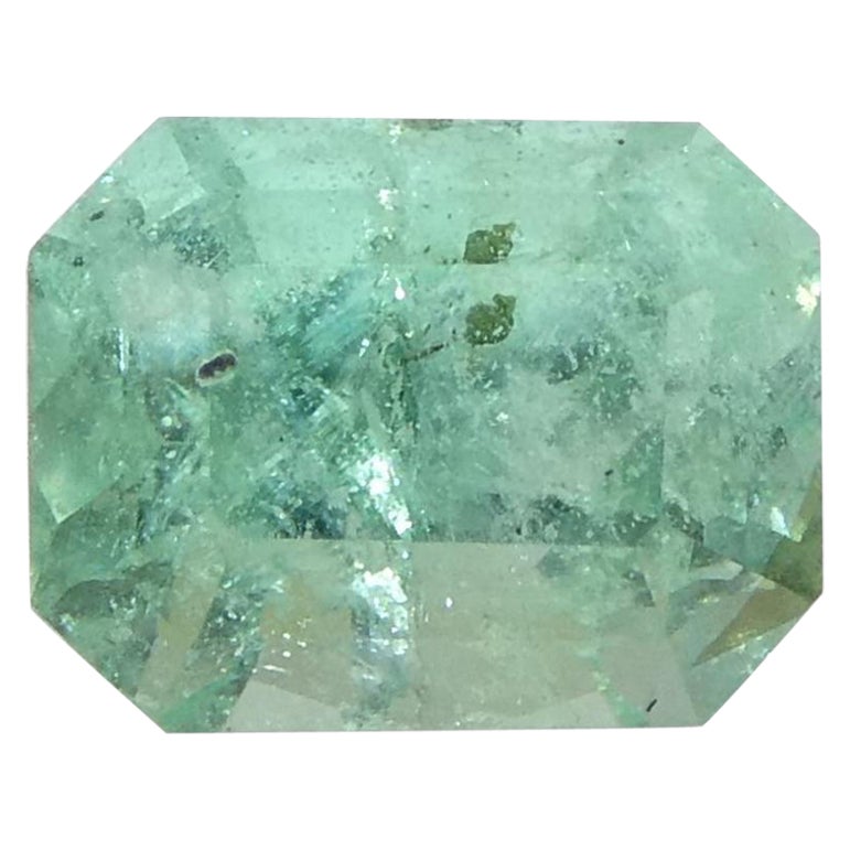 0.96ct Emerald Cut Green Emerald from Colombia For Sale at 1stDibs