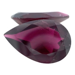 9.44ct Pear Rhodolite Garnet Pair