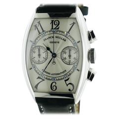 Mens Franck Muller 5850CCDF Casablanca Chronograph 18K White Gold Auto Watch