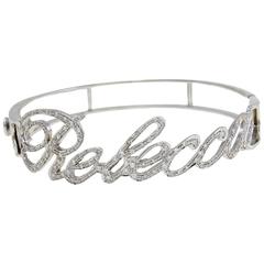 Luise Diamond White Gold Personalized Bracelet 9