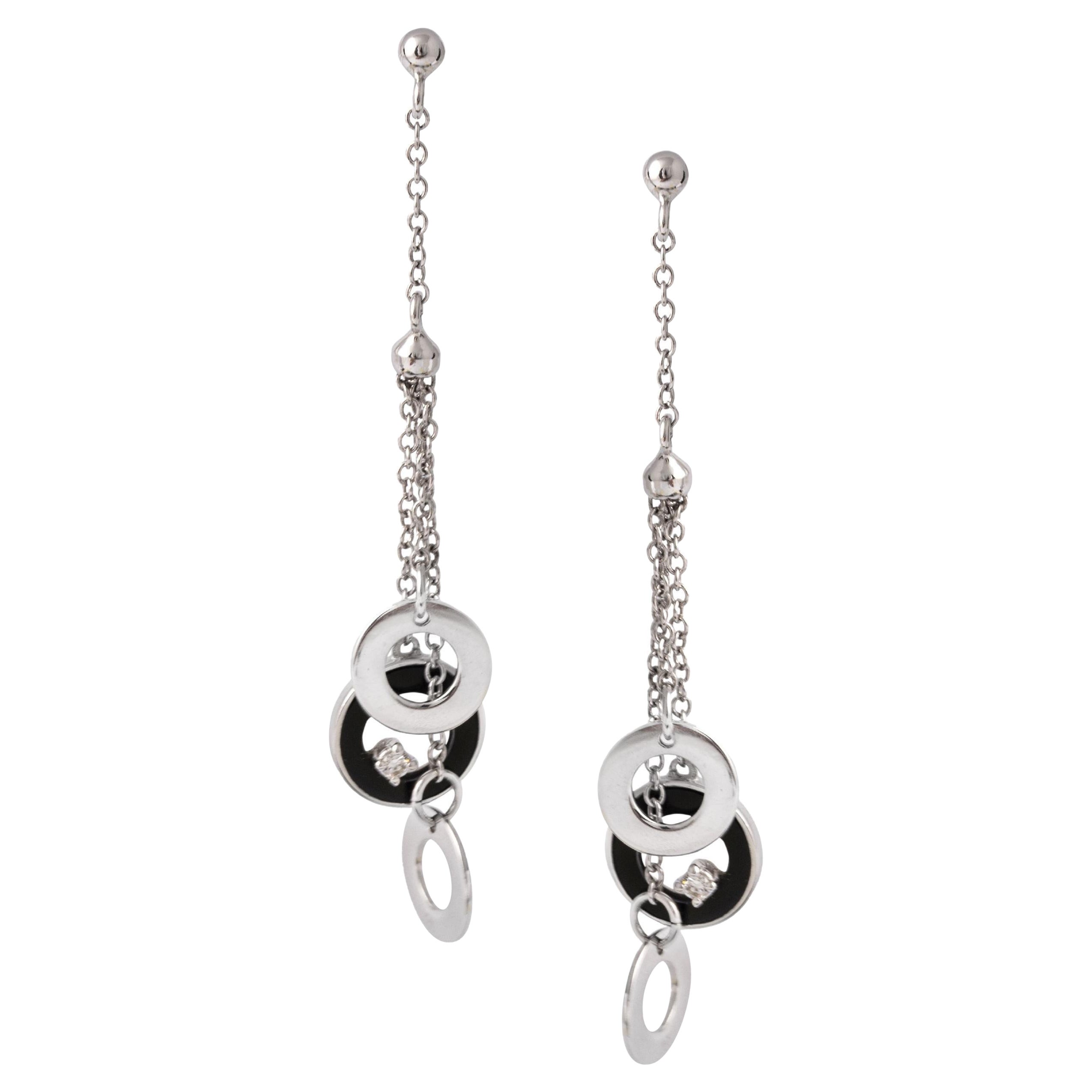 Diamond White Gold Earrings For Sale