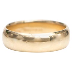 1950s Tiffany & Co. Classic Wedding Band Ring in 14 Karat Yellow Gold