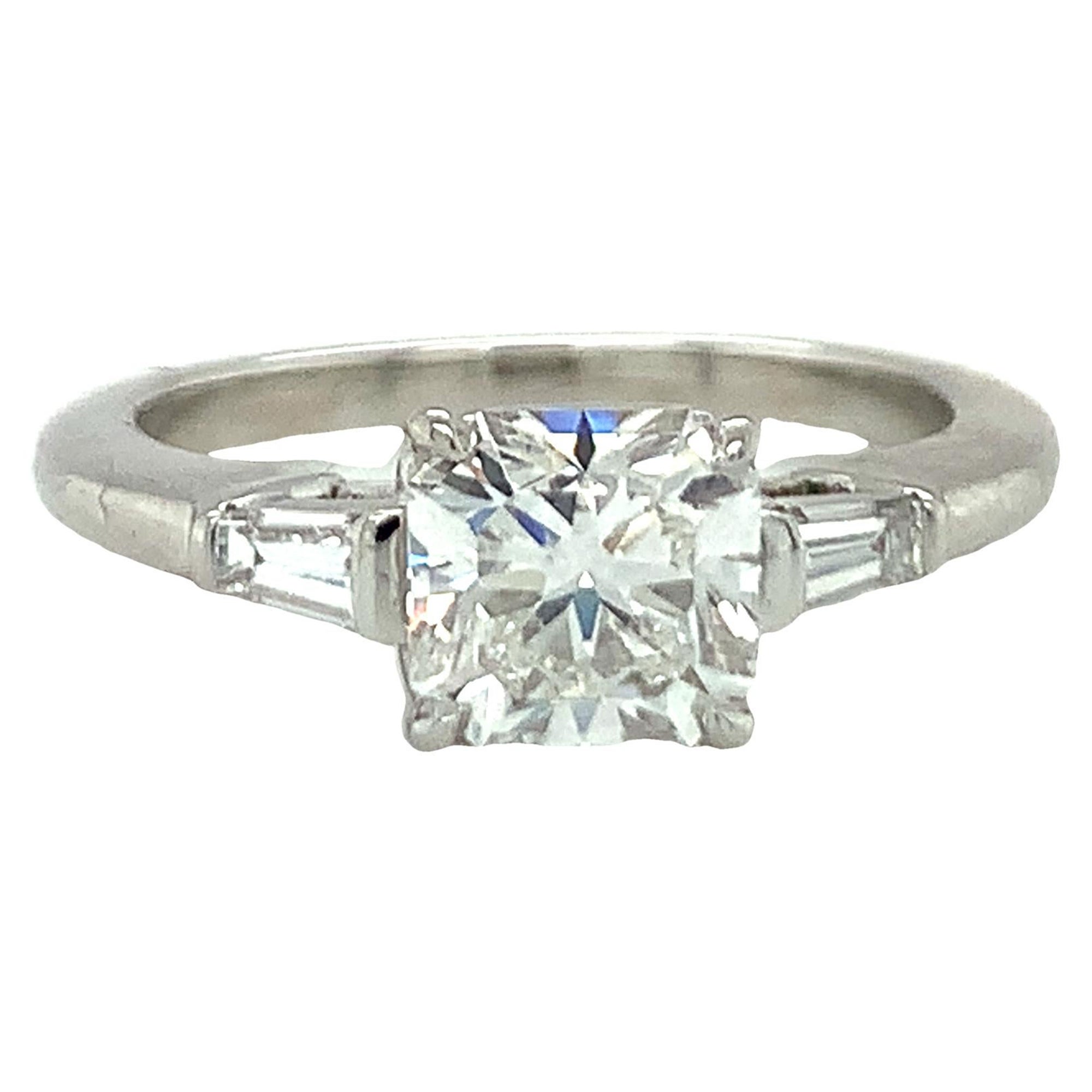 GIA Certified 1.03 Carat Diamond Platinum Engagement Ring by Tiffany & Co.