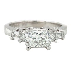 Used GIA Certified 1.02 Carat Diamond Platinum Engagement Ring