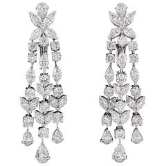 Cartier Diamond Tulipe Chandelier Earrings Gia Certified For At Cartier Diamond Tulipe Chandelier Earrings Gia Certified For At 1stdibs