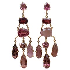 Vintage H.Stern Noble Gold earrings with Tourmaline