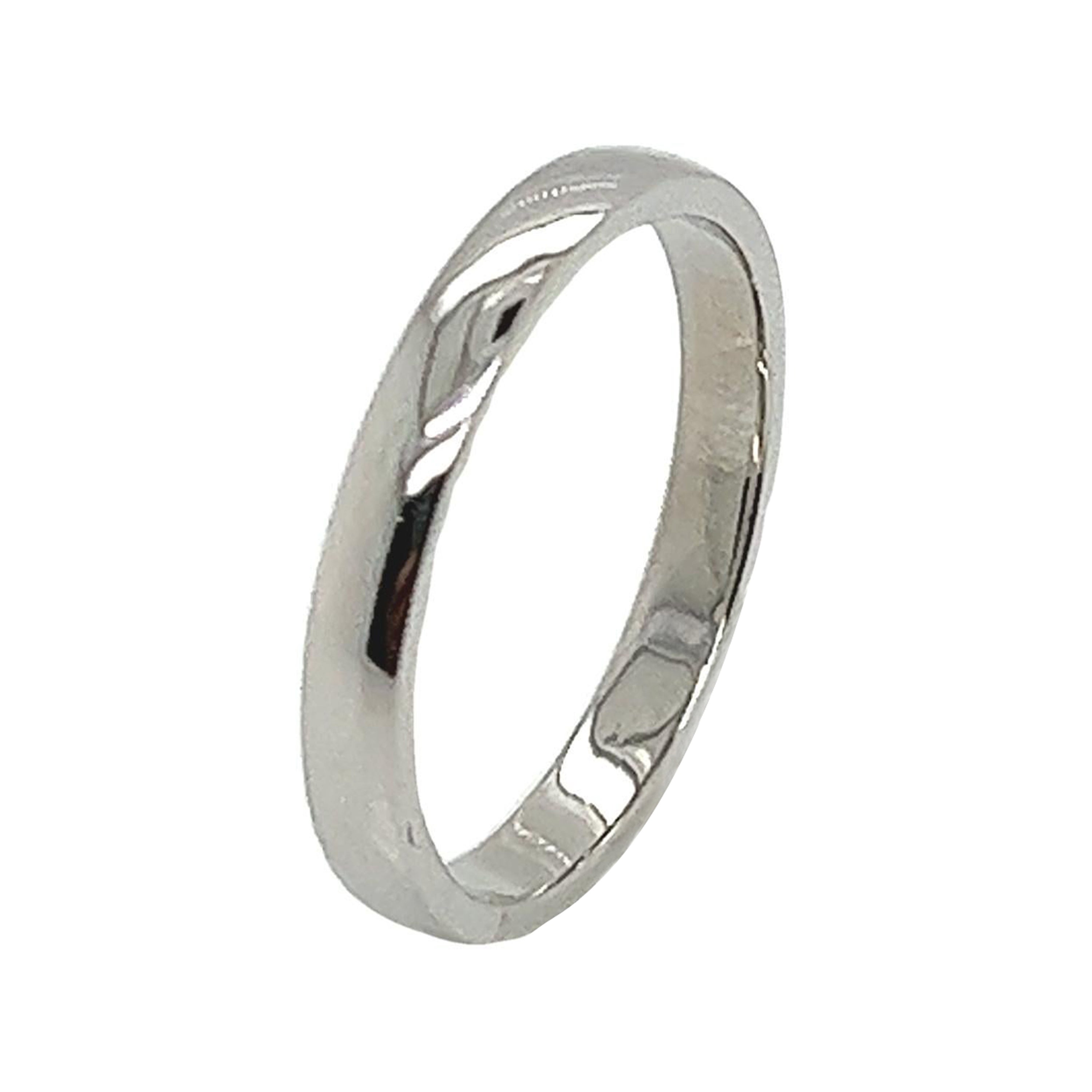 Platinum 2.40mm Wide Wedding Ring For Sale