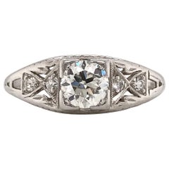 0.50 Carat Art Deco Diamond Ring