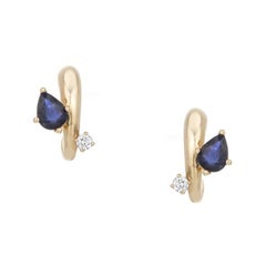 Adina Reyter Premier Amigos Sapphire + Diamond J Hoops