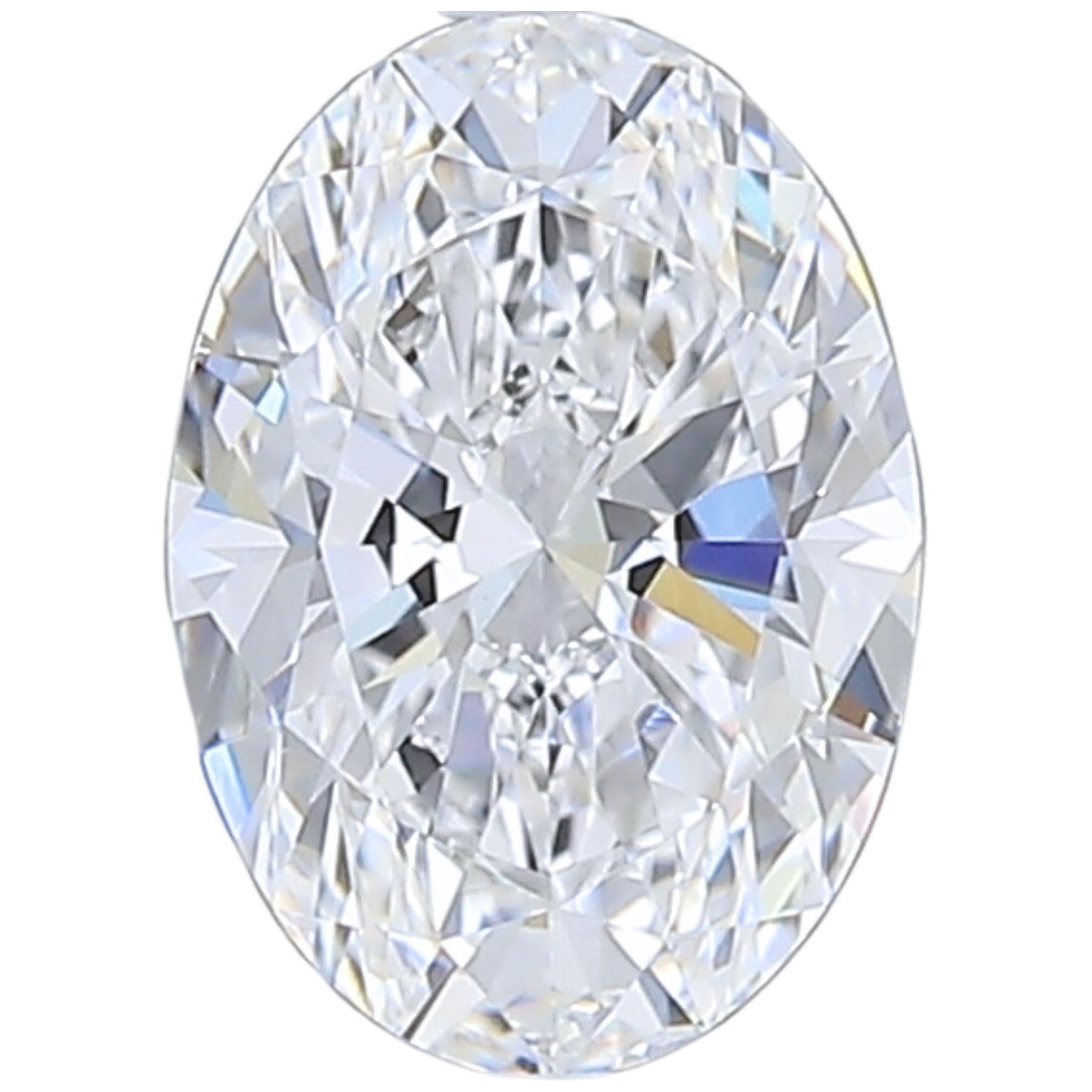 Luxurious 1.02 carat Oval Cut Brilliant Diamond For Sale