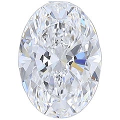 Luxueux diamant brillant de 1,02 carat de taille ovale