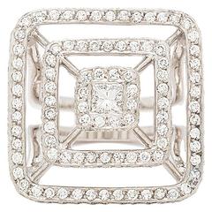 Mimi So New York "Piece Collection" Diamond White Gold Pyramid Ring