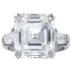 GIA Certified 5 Carat Asscher Cut Diamond Solitaire Ring Origine Botswana!