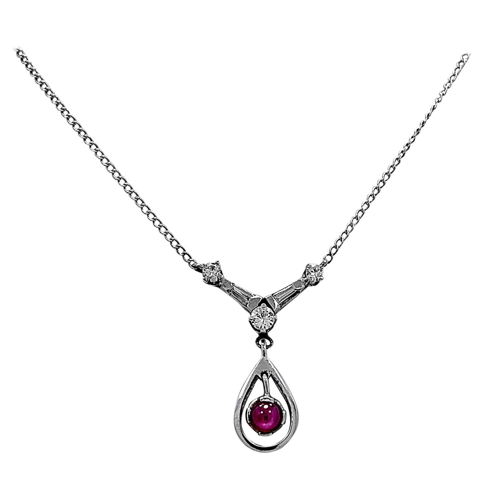 .75ct. Natural Star Ruby Sapphire Pendant