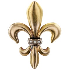 Rikers Victorian Fleur-de-Lis Brooch