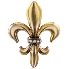 Rikers Victorian Fleur de Lis Brooch 4
