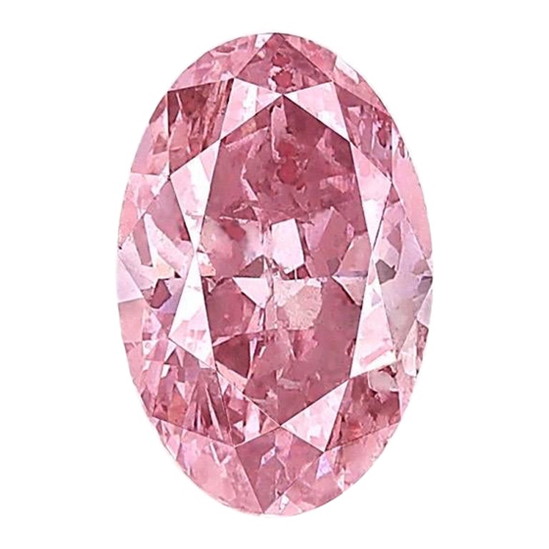 Emilio Jewelry Oval Argyle Pink Diamond   For Sale