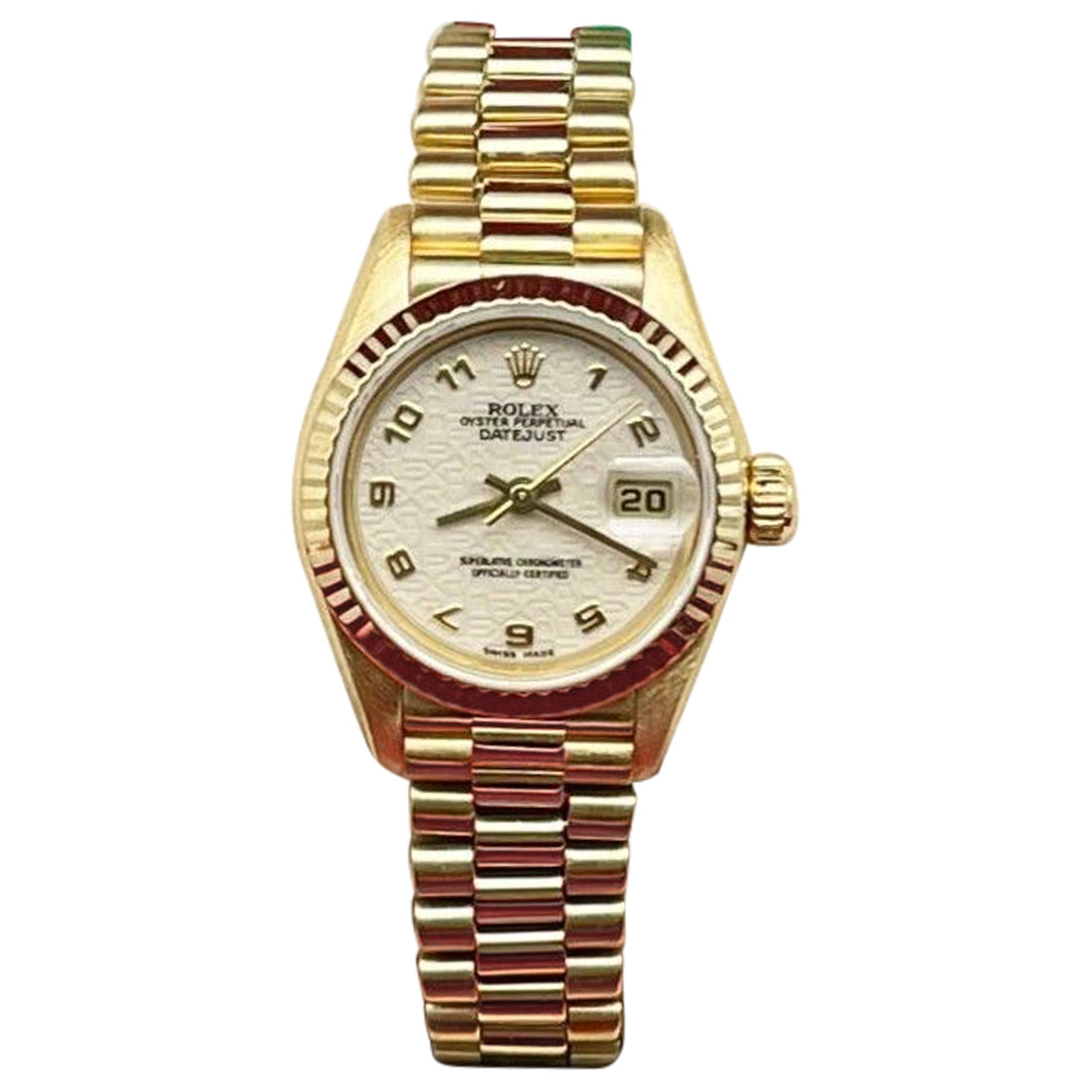 Rolex Ladies President Datejust 79178 White Jubilee Dial 18K Gold Box Paper For Sale