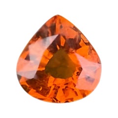 Orange Spessartite Garnet 3.10 carats Pear cut Natural Nigerian Garnet Gemstone