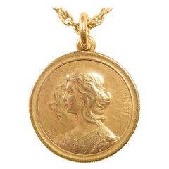 Paul Robin, French, Romeo and Juliet pendant 