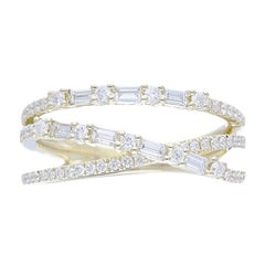 Gazebo Fancy Collection Ring: 0.6 Carat Diamonds in 14K Yellow Gold