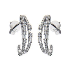 Used 0.5 Carat Diamonds in 14K White Gold Gazebo Fancy Collection Earring