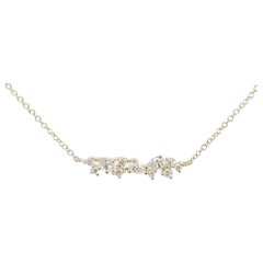 Used 0.4 Carat Diamonds in 14K Yellow Gold Gazebo Fancy Collection Necklace