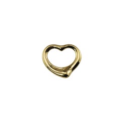 Tiffany & Co. Elsa Peretti Pendentif cœur ouvert en or jaune 18 carats n° 15666