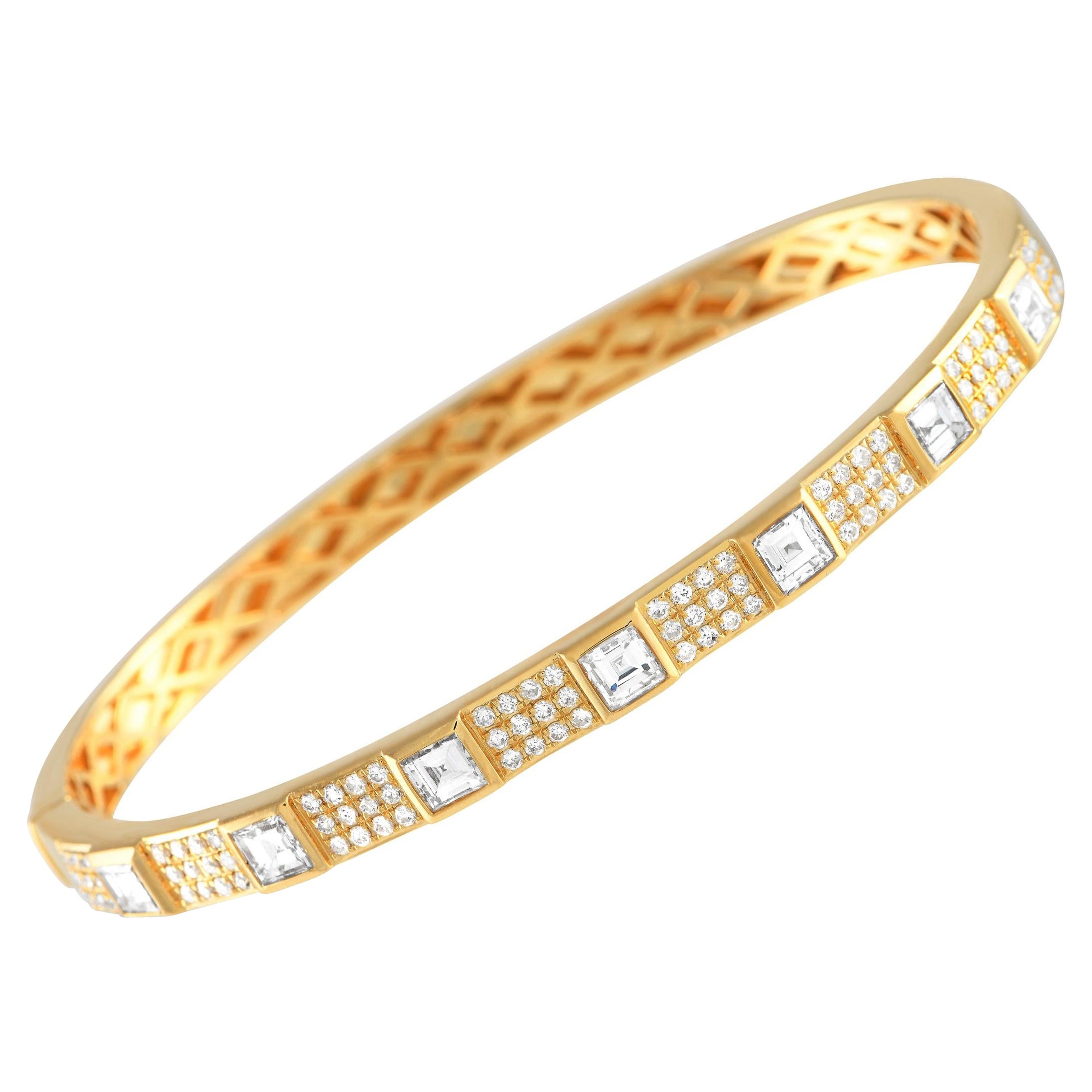 LB Exclusive 18K Yellow Gold 2.65ct Diamond Bracelet