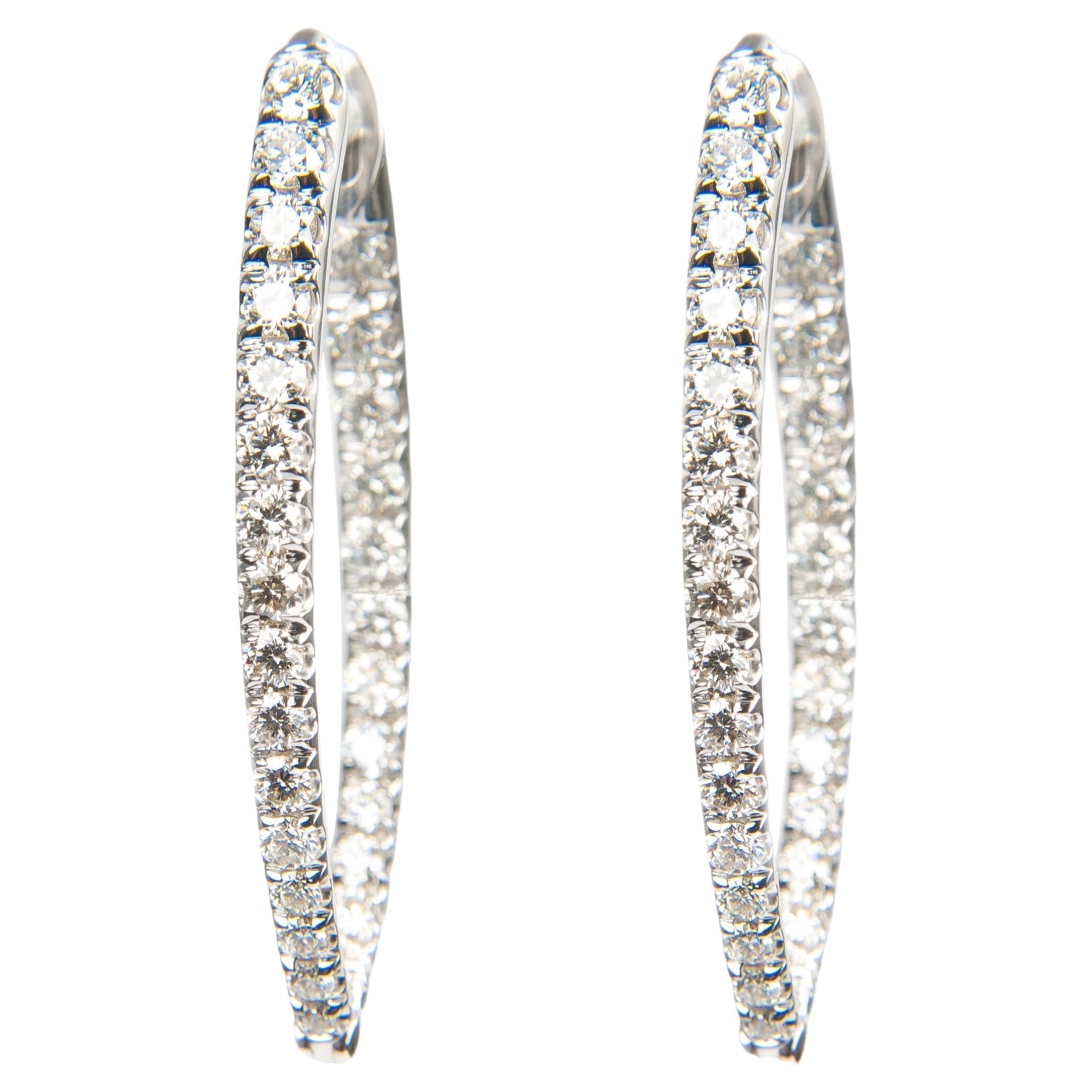 Melissa Kaye Medium Diamond Cristina Earrings