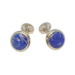 Lesunja Lapis Lazuli Platinum Cufflinks