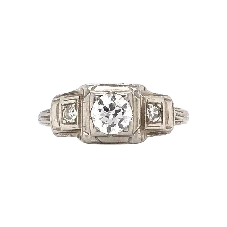 Art Deco 0.33 Carat Diamond Ring