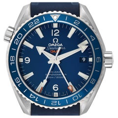 Used Omega Seamaster Planet Ocean GMT Titanium Watch 232.92.44.22.03.001 Box Card