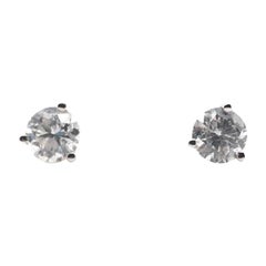 Used 3/4 Carat DTW Diamond Stud Earrings