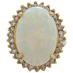 6.00 carat Opal Diamond Ring