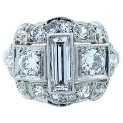  Unique Antique Art Deco Diamond Ring