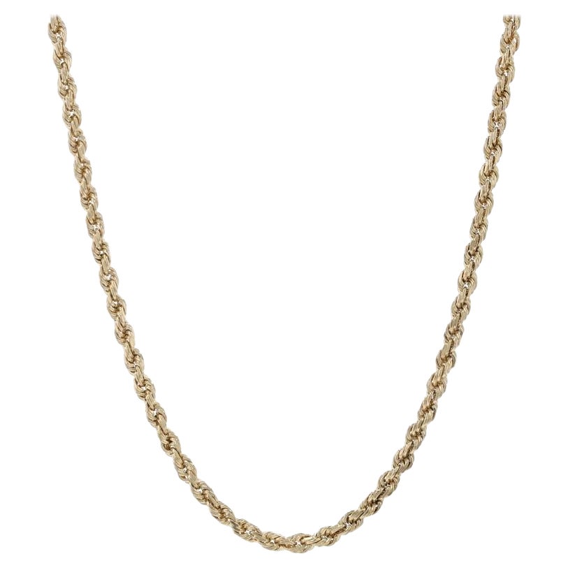 Diamond Cut Rope Chain Necklace (4.4mm) main image 1