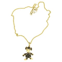 Pomellato Collier pendentif chien coq en or jaune 18 carats