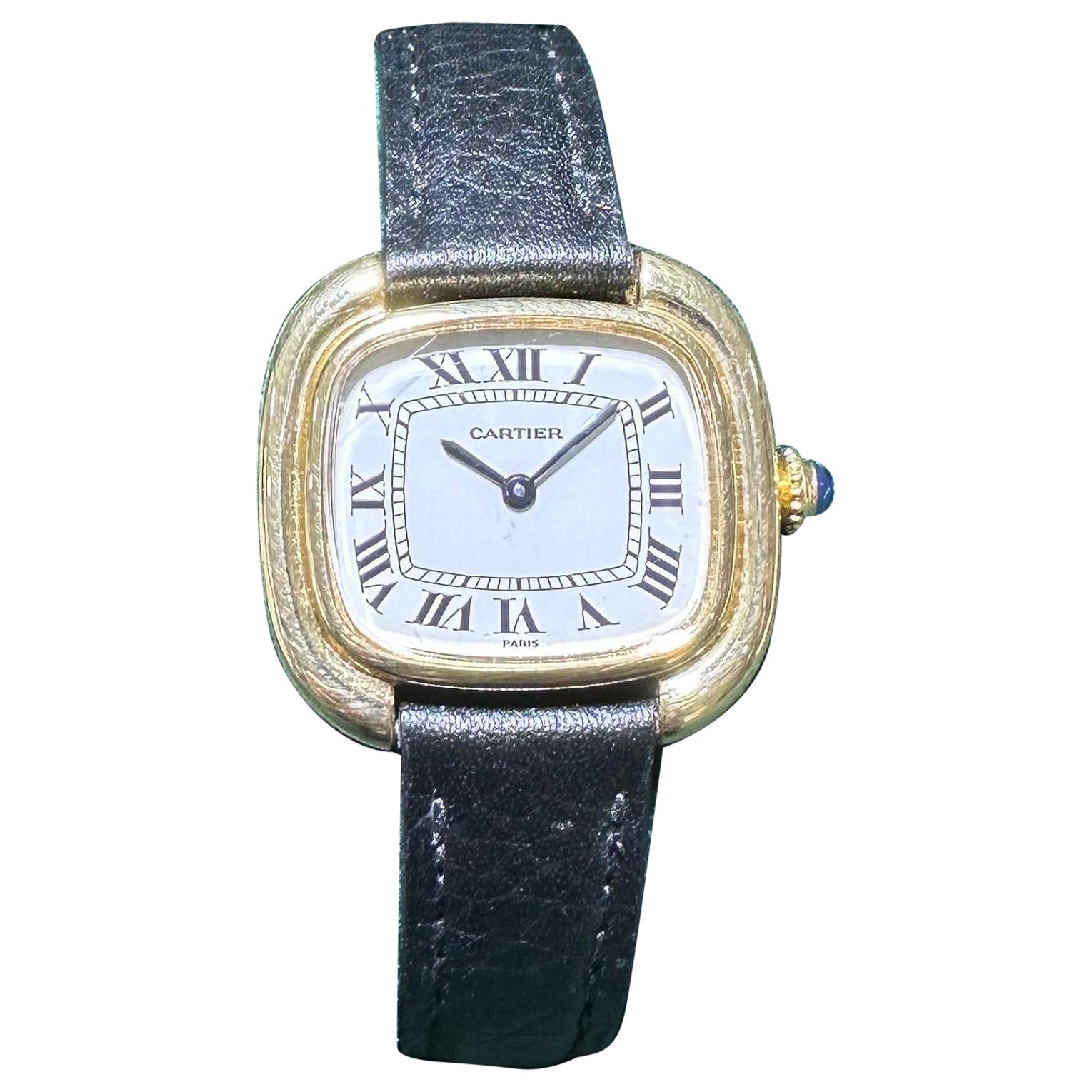 Cartier Square PM Paris Dial For Sale at 1stDibs