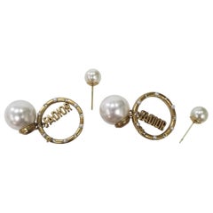 Christian Dior Mise En Dior Boucles d'oreilles Jadior en perles tribales et cristal