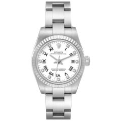 Rolex Oyster Perpetual 26 Montre pour femme en acier, or blanc et diamants 176234