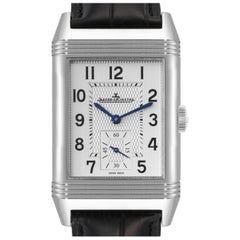 Jaeger LeCoultre Reverso Duo Day Night Steel Mens Watch 215.8.D4 Q3848420 Papers