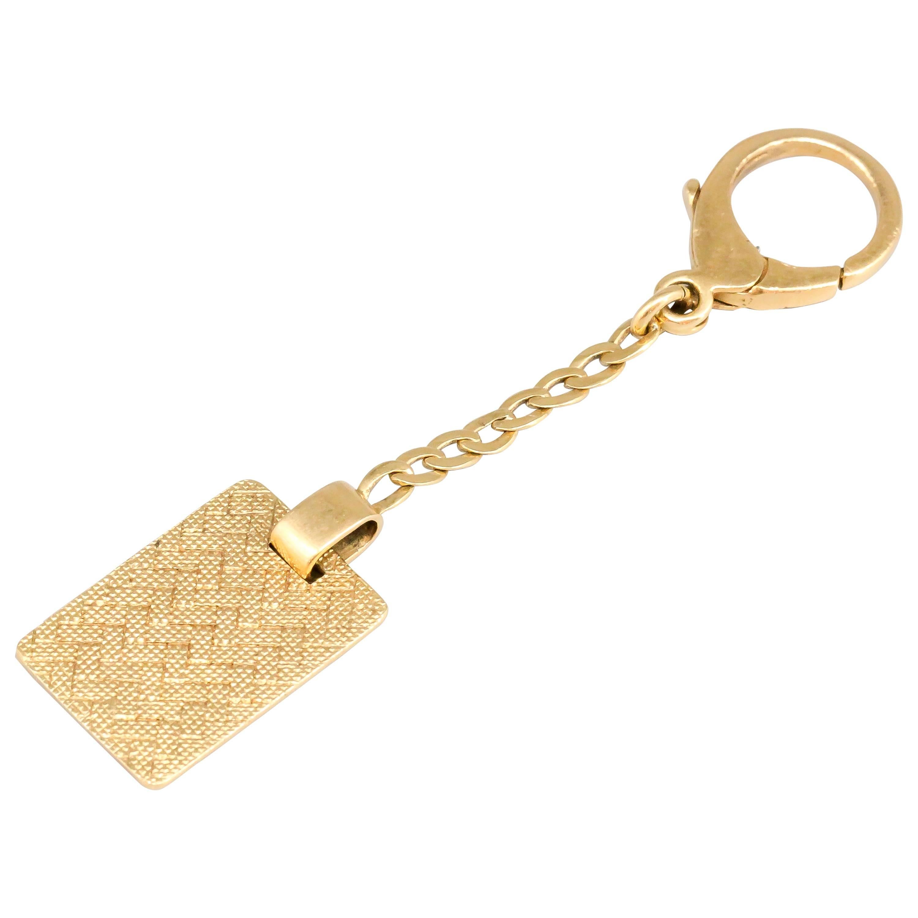 DUNHILL Schlüsselanhänger aus Gelbgold