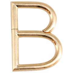 BULGARI Gold "B" Letter Keychain