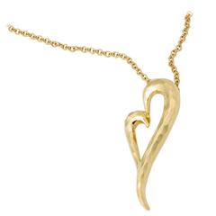 Henry Dunay Gold Faceted Heart Pendant