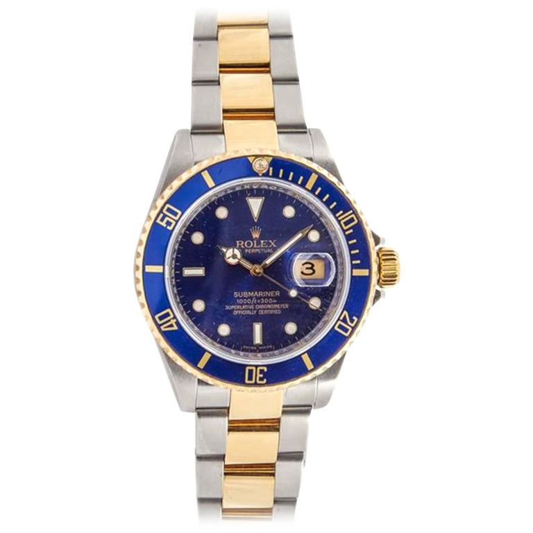 Rolex Submariner Ref. 16613T Two-Tone 'Blue on Blue
